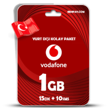 🔴خرید بسته اینترنت و تماس بین‌المللی ودافون ترکیه | Yurt Dışı 1GB