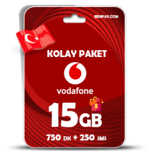🔴خرید بسته Kolay Paket 15 GB ودافون ترکیه