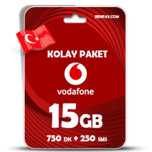 🔴خرید بسته Kolay Paket 15 GB ودافون ترکیه